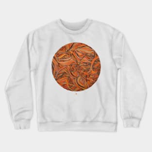 Psychedelic Orange Crewneck Sweatshirt